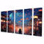 «Souci - City Buildings», art mural sur toile 5 pièces-106423601
