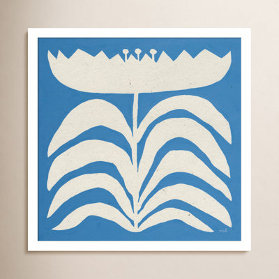 Delighted Floral II Blue Print