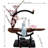 Backflow Incense Holder With LED Light, Chinese Style Ceramic Backflow Incense Burner Perfect For Relaxing Or Home Decor (Chinese Style B)