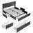 Bed Frame with 3 Storage Drawers,Upholstered King Bed Frame and Wingback Headboard, Type-C & USB,Noise-Free/No Box Spring Needed,Easy Assembly-1615796228-1615796231