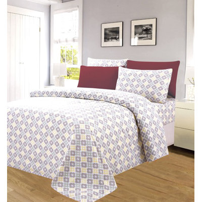 Microfiber Plaid Sheet Set