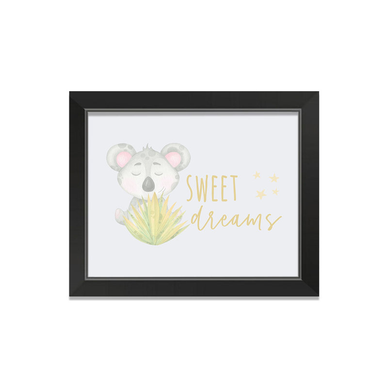 «Sweet Dreams», art encadré, H 14 po x l 11 po x P 1 po