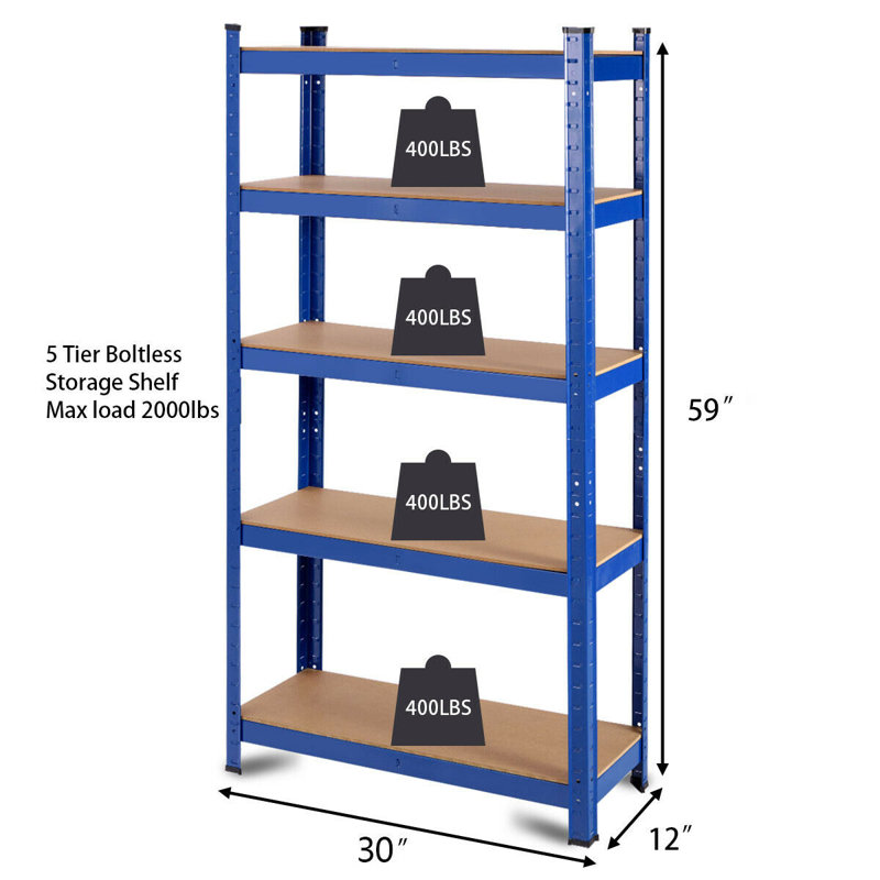 Rayonnage H 60 po x l 30 po x P 12 po Alexandrine