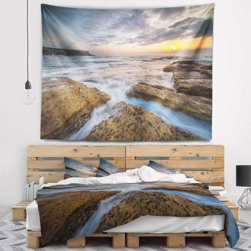 Tapisserie seascape brillante sydney, H 68 po x l 80 po