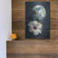 «Hibiscus and the Moon» par Andreas Magnusson, art mural en métal, 12 po x 16 po