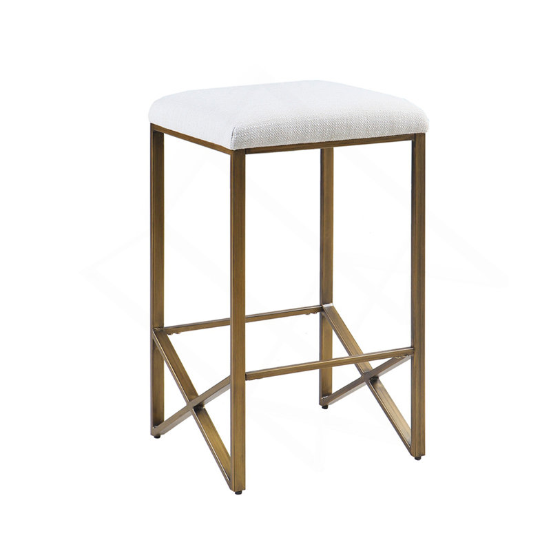 Tabouret de comptoir rembourré sans dossier H 26 po