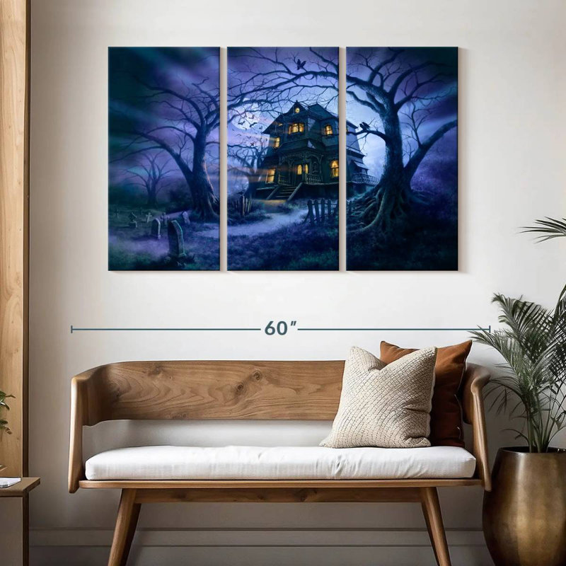 Kelan Haunted House II, 32" H x 50" W
