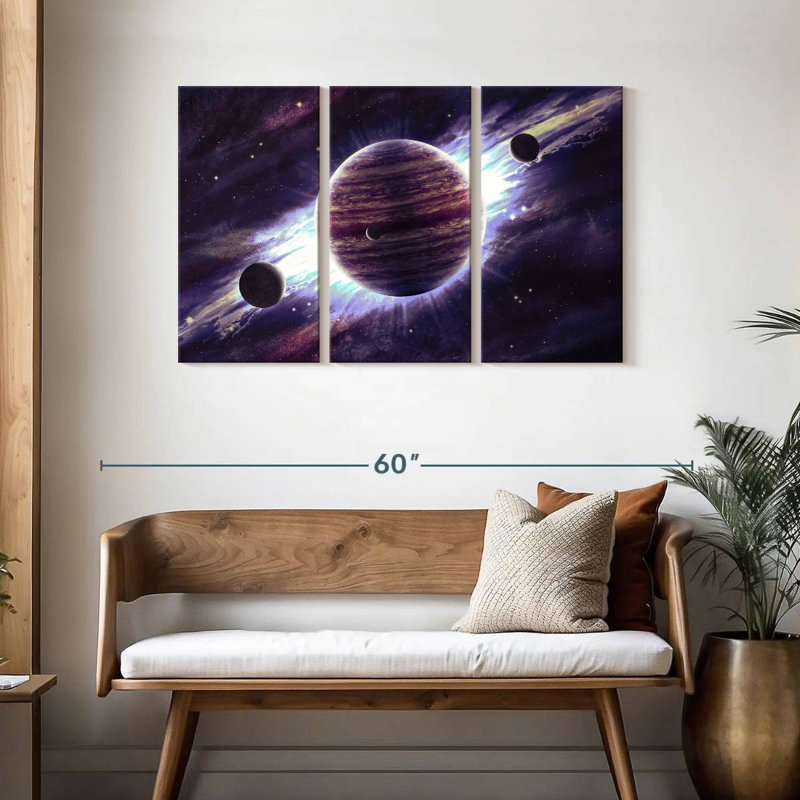 Incroyable planète Jupiter, H 28 po x l 45 po