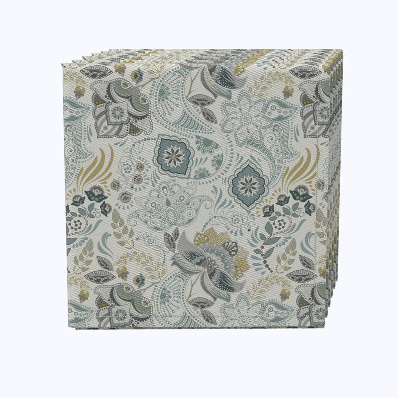 Cotton Floral Square Napkin