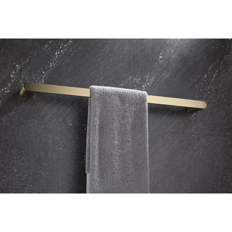 Ensemble de 5 accessoires de salle de bain - 304, surface grattée, touche moderne, installation facile pour tous les espaces, finition rouille brossée - construction, look, fixation n'importe où,