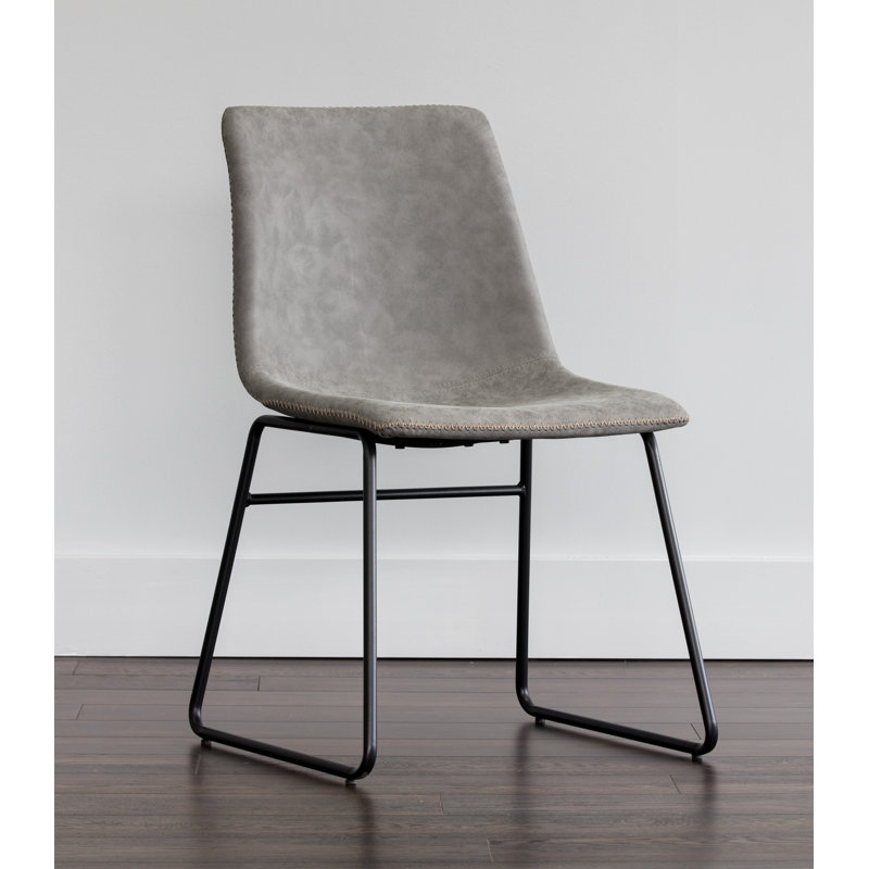 Raynham Tufted Upholstered Parsons Chair - Grey, Gray Performance
