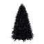Sapin de Noël artificiel noir de 1,5 m avec 250 lumières DEL blanches, 1076 branches en PE et PVC préilluminées, branches articulées et support en métal pour la décoration d'Halloween et de Noël-1106259202