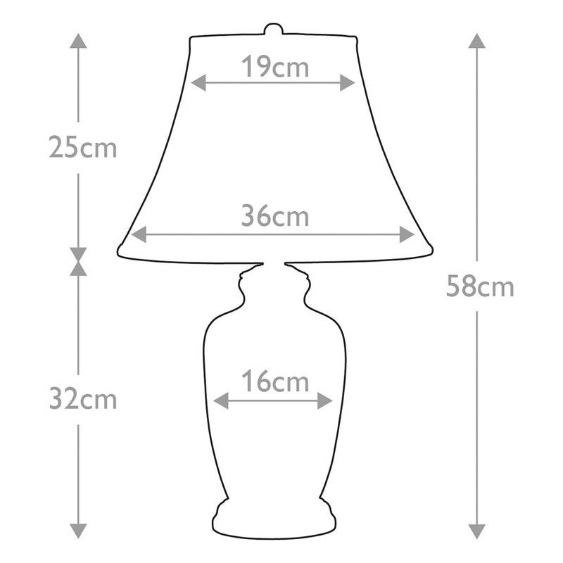 Chasteen Porcelain Table Lamp, Gold