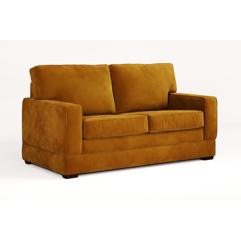 Jay-Be® Urban Sofa Bed with e-Pocket™ Mattress - Two seater - Luxe Velvet, Saffron