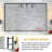 36X24inch Black Rectangular Vanity Mirror - Beveled Edge, Reflection Hd Quality