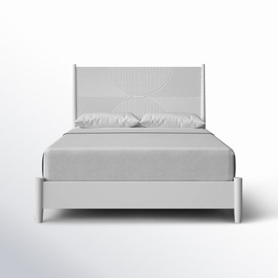 Daria Tranquility Panel Bed, White