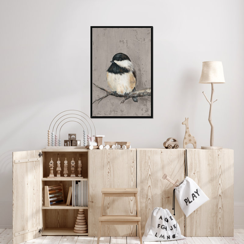 Winter Bird IV by Jade Reynolds - Wrapped Canvas Painting Print, Black Framed Paper Print, 95cm H x 65cm W