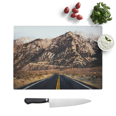 Tempered Glass Road to Nevada Chopping Board