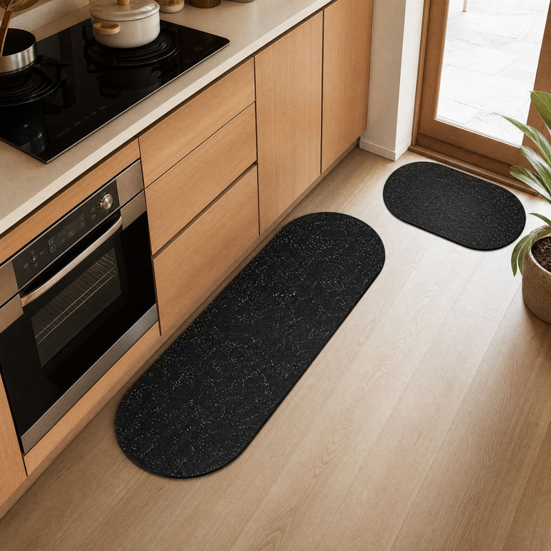 Polyester Carpet 2 Pack Modern Elegant Diatomaceous Earth Mat Water And Oil Absorbent Rug For Kitchen Bathroom Entryway Doormat