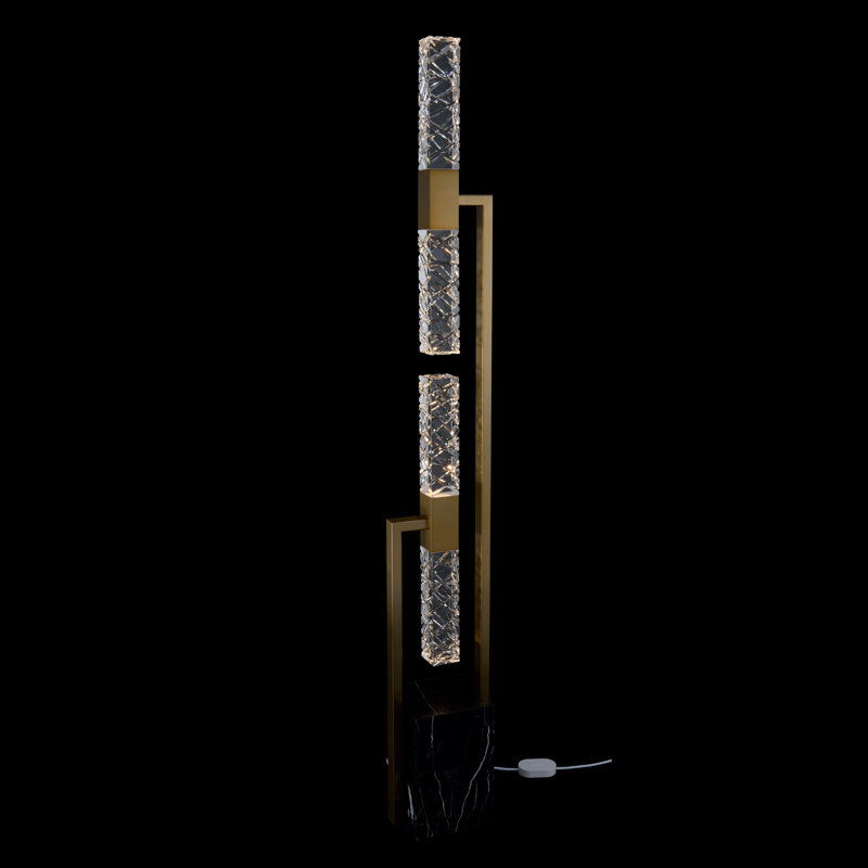Apollo 72'' True Brass LED Column Floor Lamp