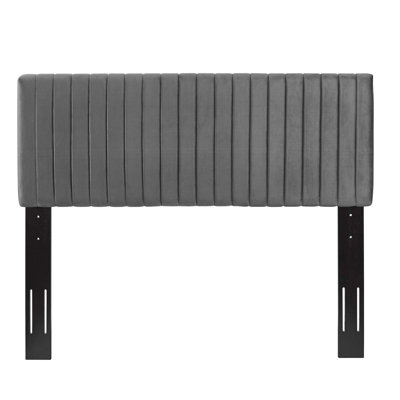 Keira Upholstered Velvet Panel Headboard