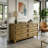 Caskey Transitional 54.8" W 6 Drawer Dresser-846670868