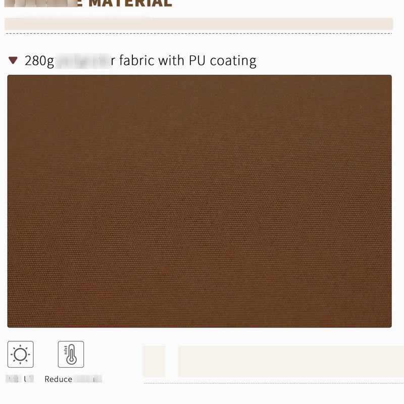 13'X8' Awning For Patio, Deck, Balcony - & Water-, Manual Crank, Coffee Brown Appealing Patio 13' X 8', Deck Yard Feature