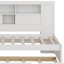 Lit de jour avec tablettes de rangement, USB et lit gigogne-1597273183
