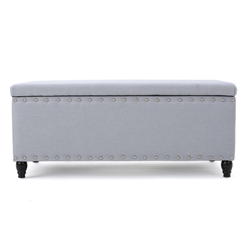 Flip top Storage Bench, Light Gray