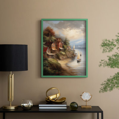 «LANDSCAPES Series CCLxx III», reproduction encadrée - bois massif