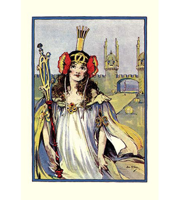 « the princess of oz » par john r. neill, reproduction d’art