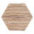 Bohemian Woven Grasscloth Hourglass End Table