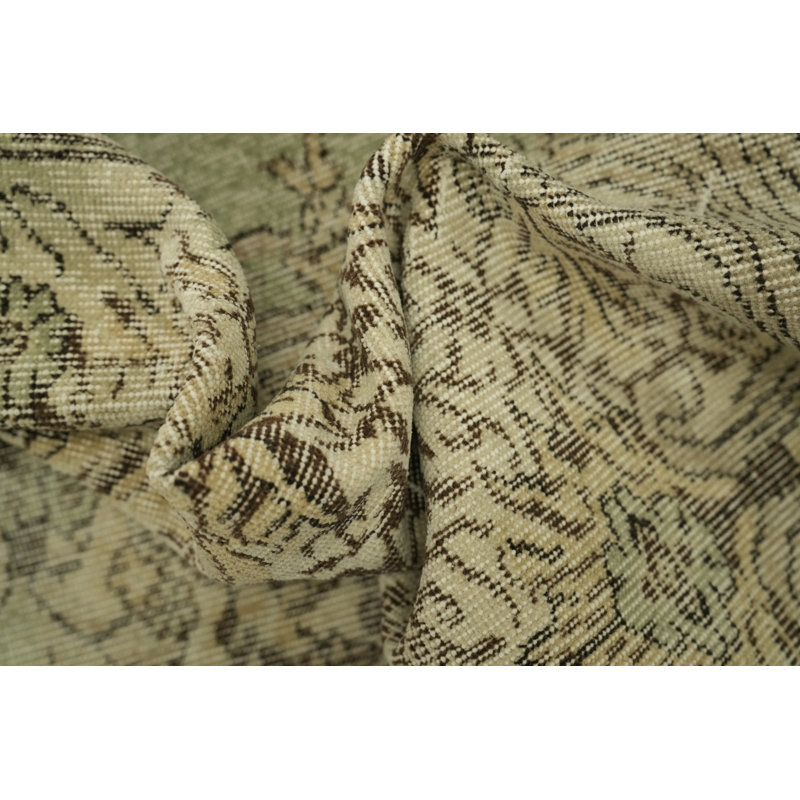 Tapis vert rétro 6 x 9