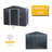 8Ft X 6Ft Outdoor Metal Storage Shed With Metal Foundation,Black-119307143-119307147