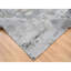 Tapis oriental en laine nouée à la main de conception abstraite moderne de 9 pi x 11 pi 10 po gris, épais et moelleux E71AE8D1676049019791AF4C0DA778D4