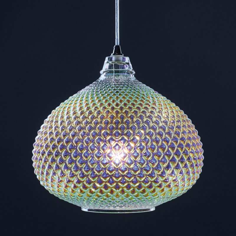 Magdalen 1 - Light Chrome Sphere Pendant, Oil Effect
