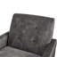 Fauteuil d'appoint à dossier capitonné Matson - Charbon-128721147