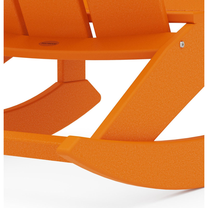 Chaise berçante Adirondack POLYWOOD, Tangerine