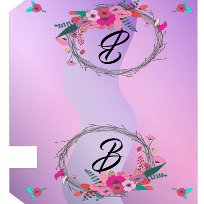 Housse pour boîte aux lettres monogramme personnalisable