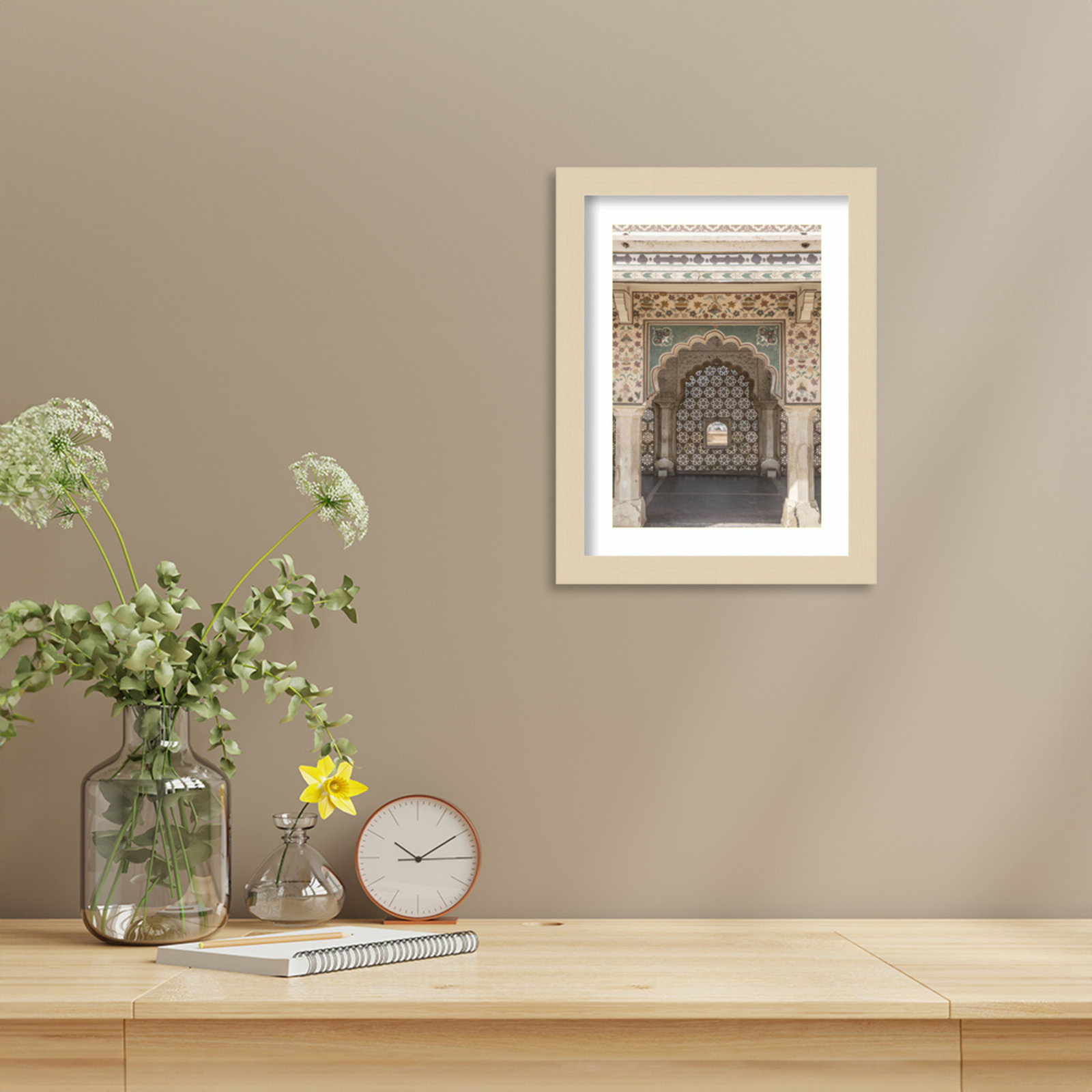 Daisey "Desert Palace" Print, Brown, 13" H x 10" W