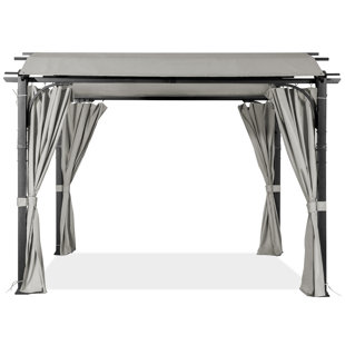 11 pi. L 11 pi. Pergola en aluminium avec auvent