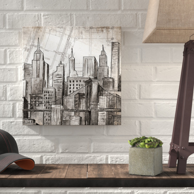 « sketch city horizon », impression sur toile