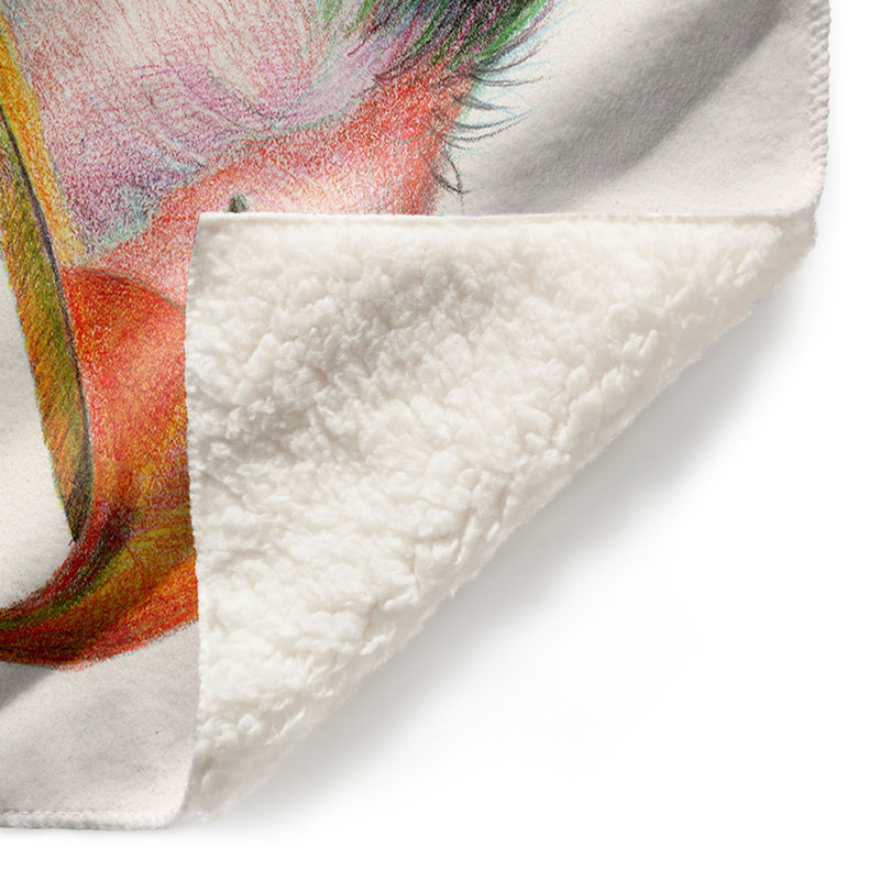 Couverture sherpa douce raptors watchful eye, l 68 po x L 80 po