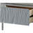 Gray High Gloss and Chrome Coffee Table