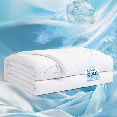 Breescape Twin Cooling Duvet Insert – Pure White, Down Alternative, Ultra Cooling Comforter