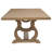 Fremont Brown Trestle Rectangular Dining Table