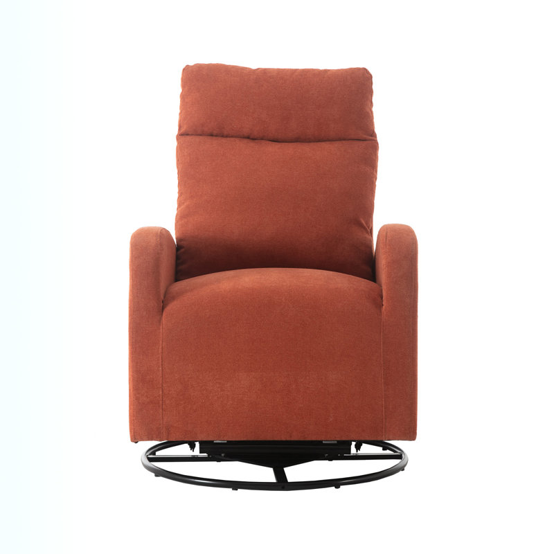 Ezella Upholstered Swivel Armchair, Red Velvet