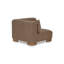 Chaise d'angle June - brun foncé