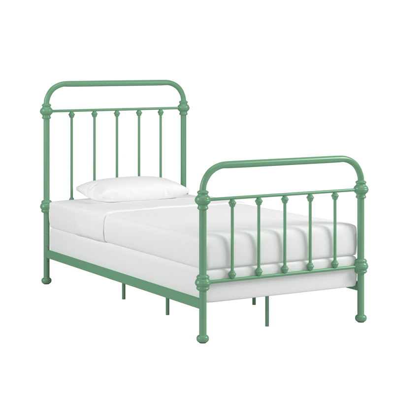 Isabelle Metal Open-Frame Bed, Twin, Meadow Green
