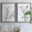 CHARCOAL FOLIAGE I - impression 2 pièces-103841430-103841426